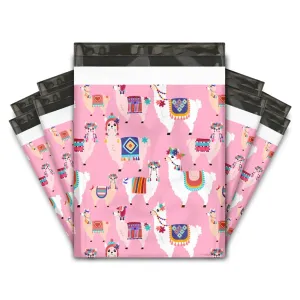 10x13 Fancy llamas premium poly mailer - set of 10