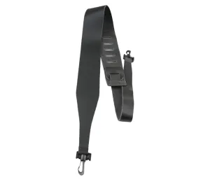2.5” BLACK GENUINE LEATHER BANJO STRAP