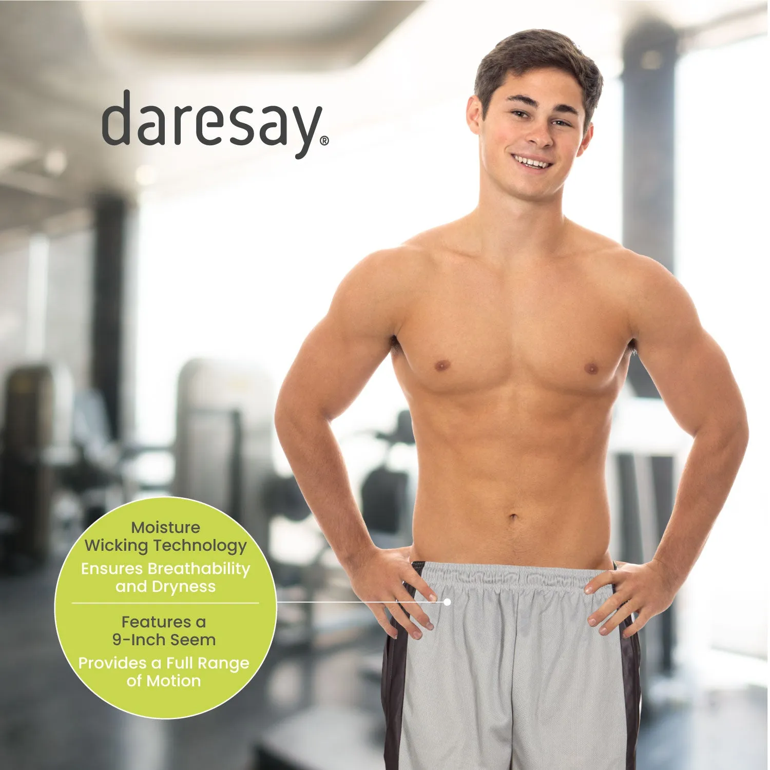 5 Pack: Men's Mesh Athletic Gym Shorts with Pockets