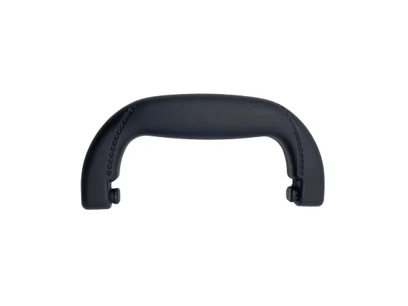 6" Post Style Handle Black Plastic For Briefcases and Bags