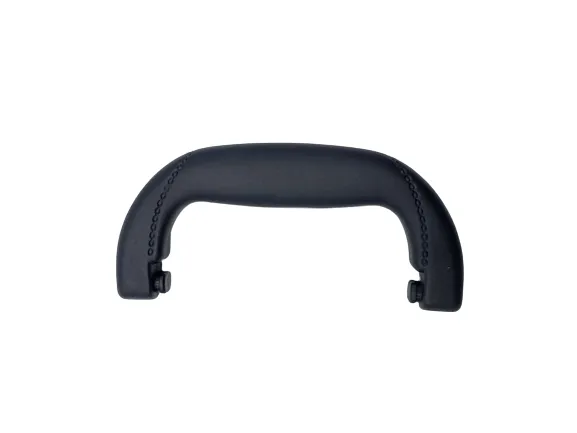 6" Post Style Handle Black Plastic For Briefcases and Bags