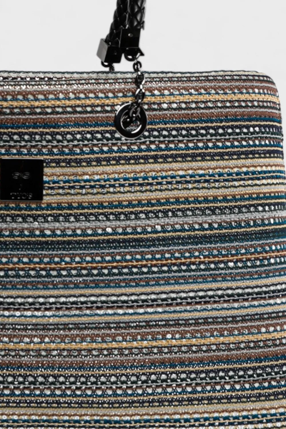 Abree Striped Interchangeable Tote