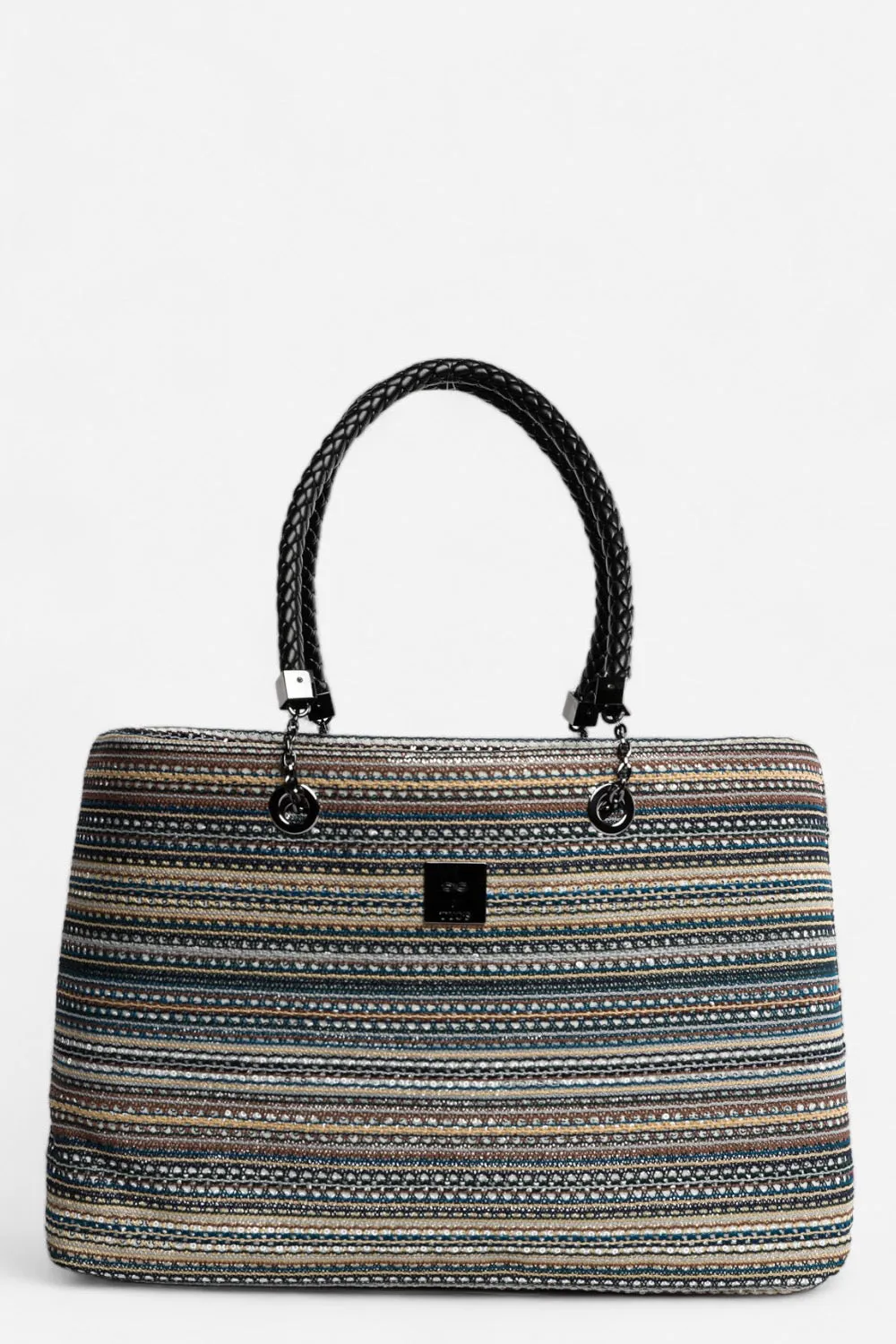 Abree Striped Interchangeable Tote