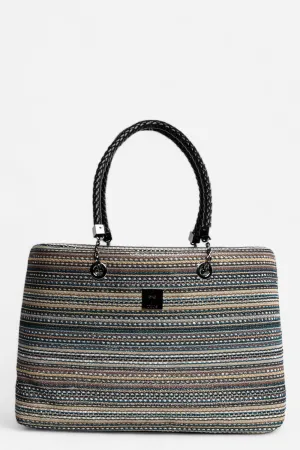 Abree Striped Interchangeable Tote