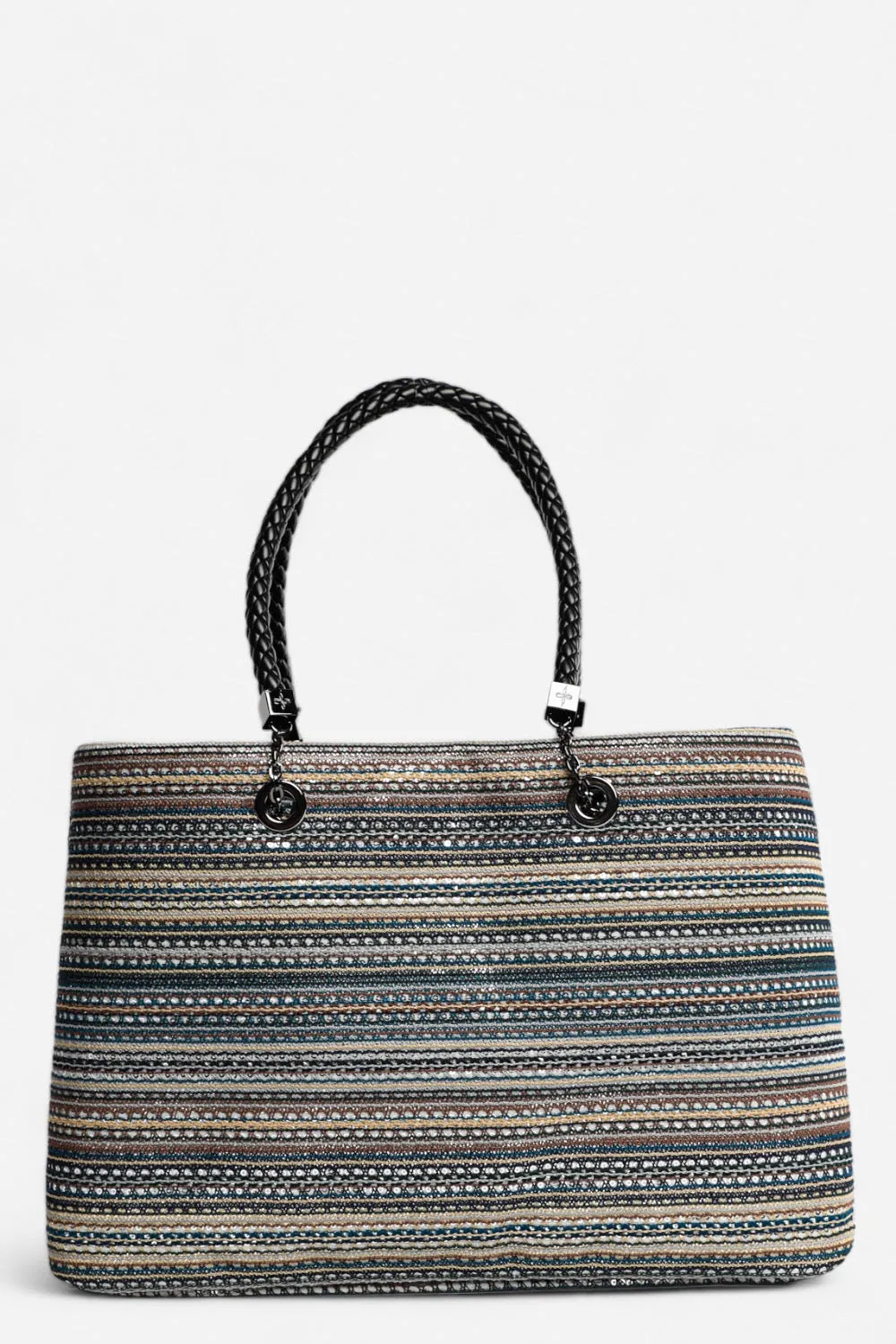 Abree Striped Interchangeable Tote