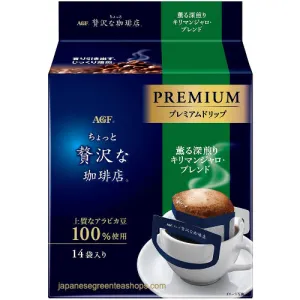 (AGF) Luxurious Coffee Shop Premium Drip Deep Roasted Kilimanjaro Blend (14 Pack)