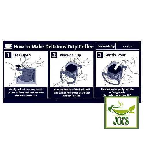 (AGF) Luxurious Coffee Shop Premium Drip Deep Roasted Kilimanjaro Blend (14 Pack)
