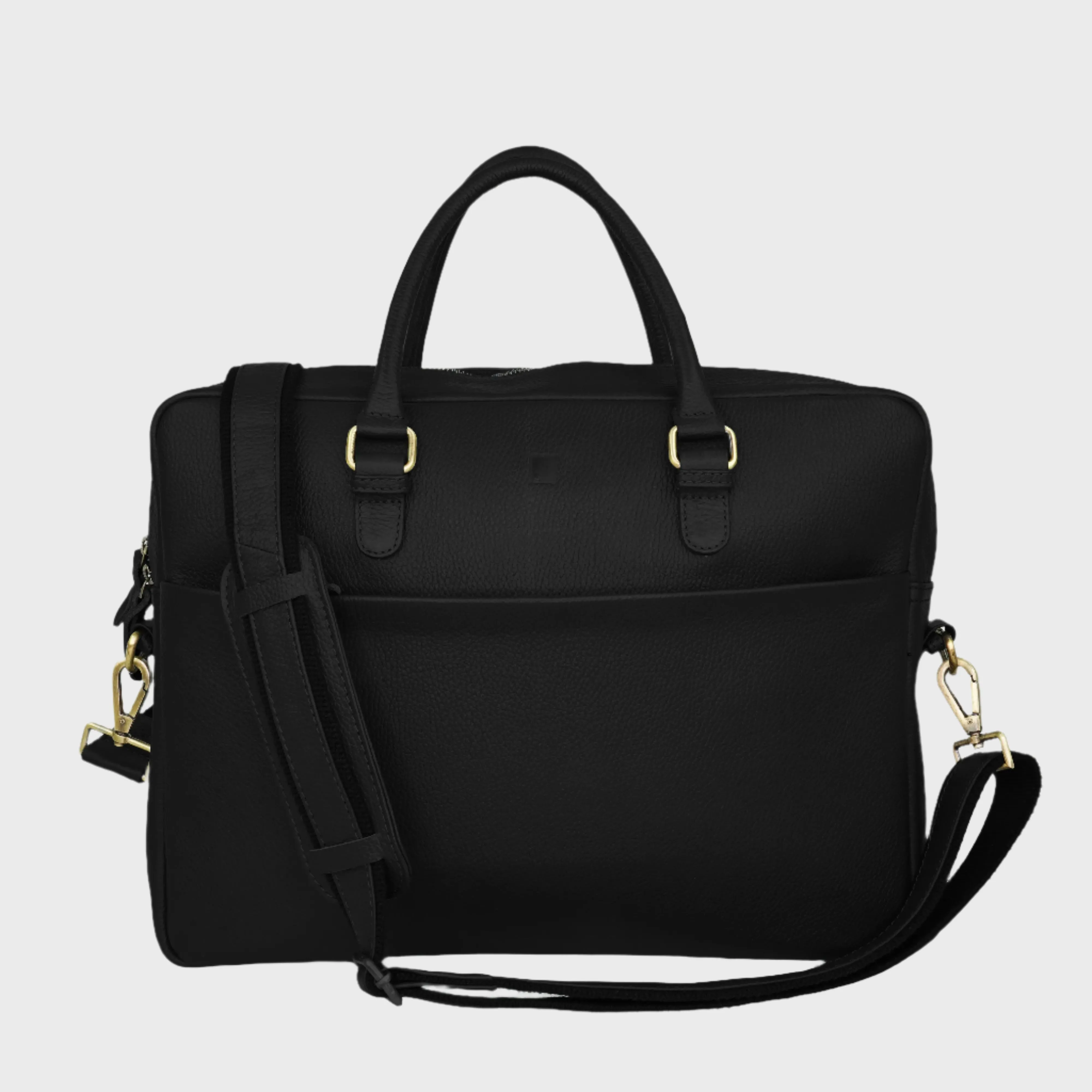 Alder Pebble Grain Leather Techbag