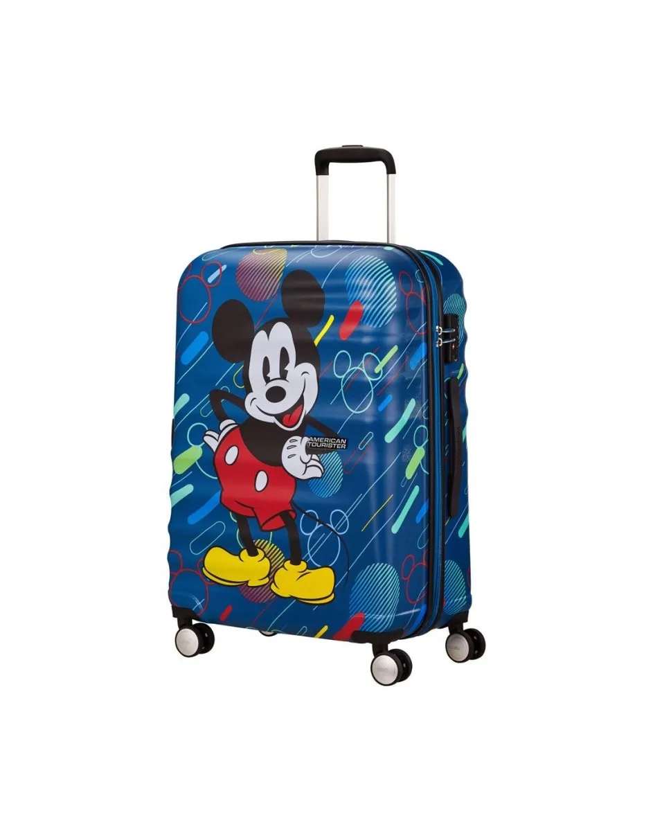 American Tourister Disney Wavebreaker Medium Spinner - Mickey Future Pop