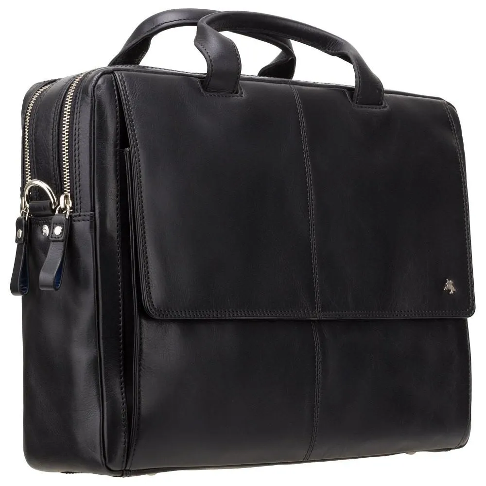 Anderson 15" Laptop Briefcase- Black