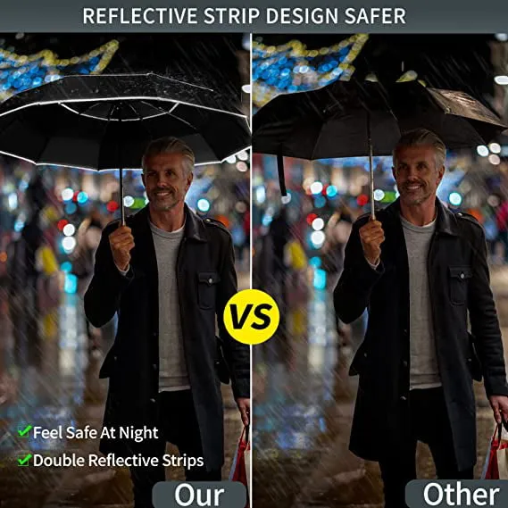 Automatic Folding Umbrella,Windproof Compact Umbrella
