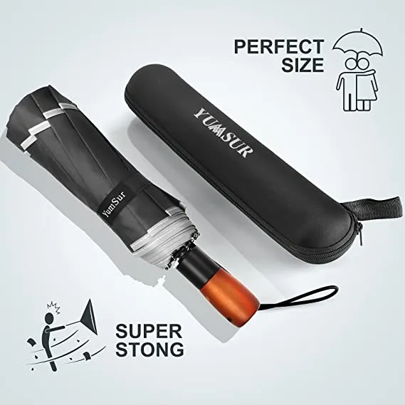 Automatic Folding Umbrella,Windproof Compact Umbrella