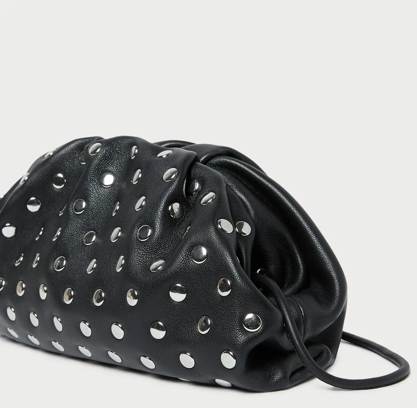 Bailey Black/Silver Dome Clutch