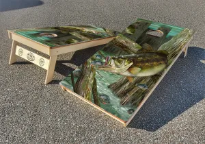 Bass Cornhole Boards by Mark Erickson