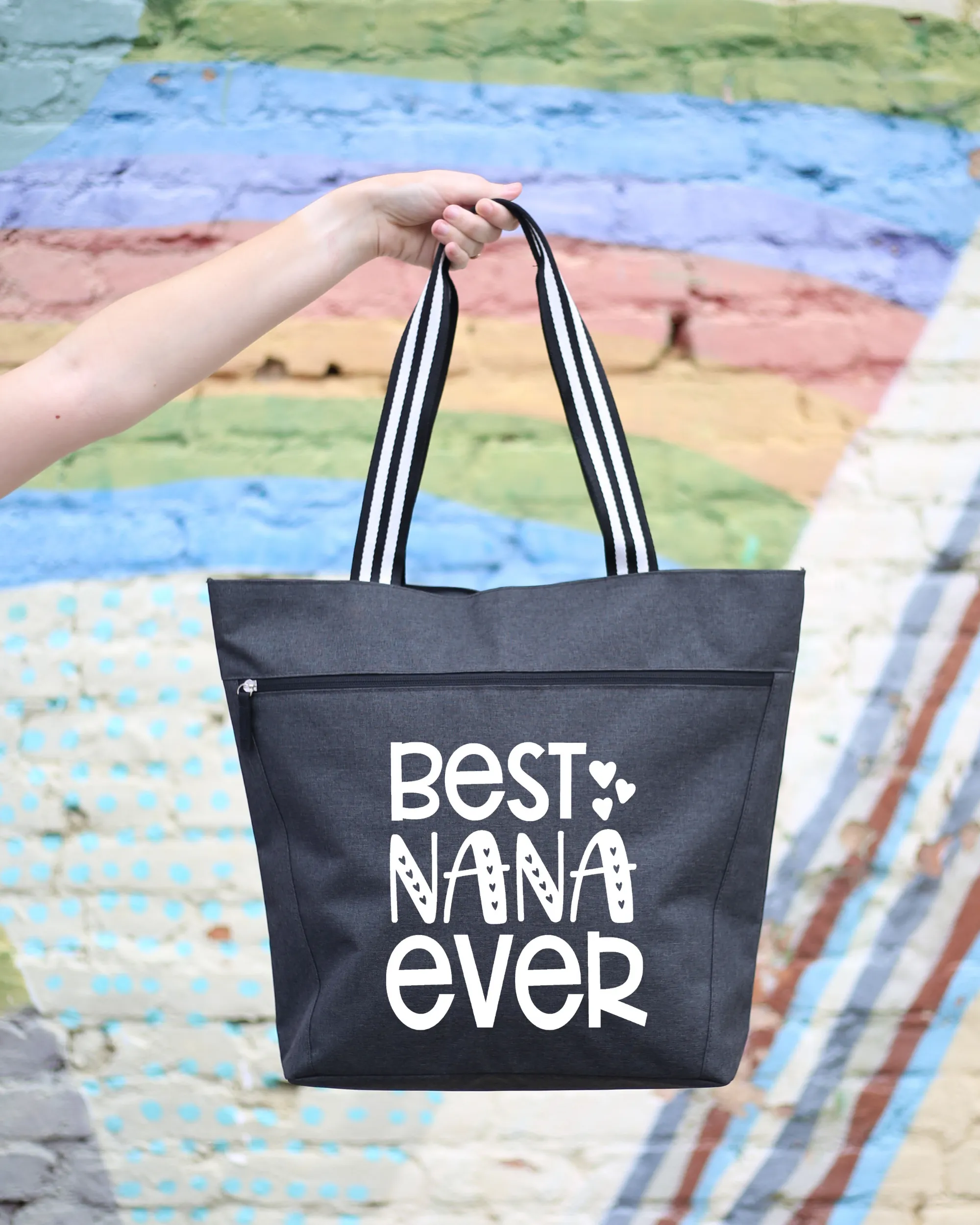 Best Nana Lexie Black Tote Bag for Grandmothers