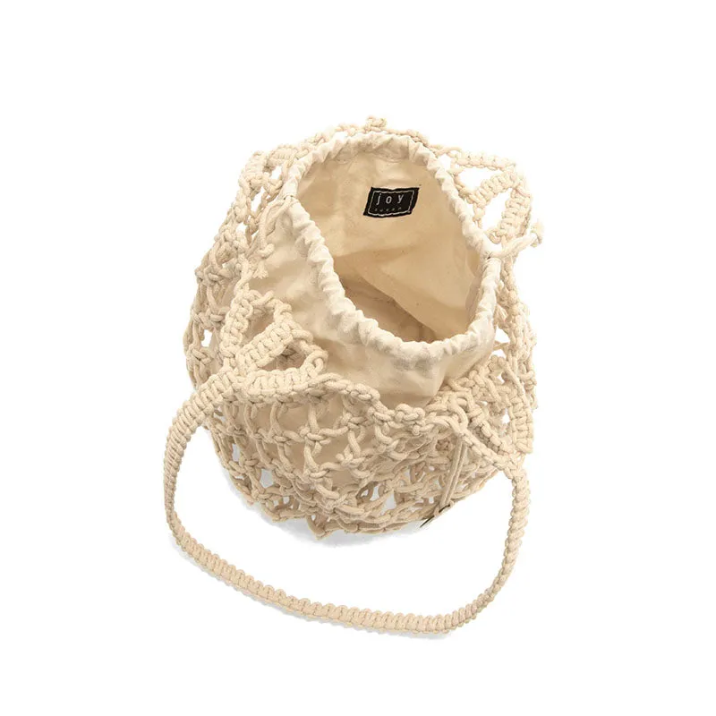 Birdie Macrame Crossbody Tote