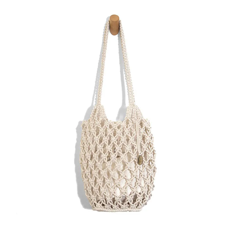 Birdie Macrame Crossbody Tote