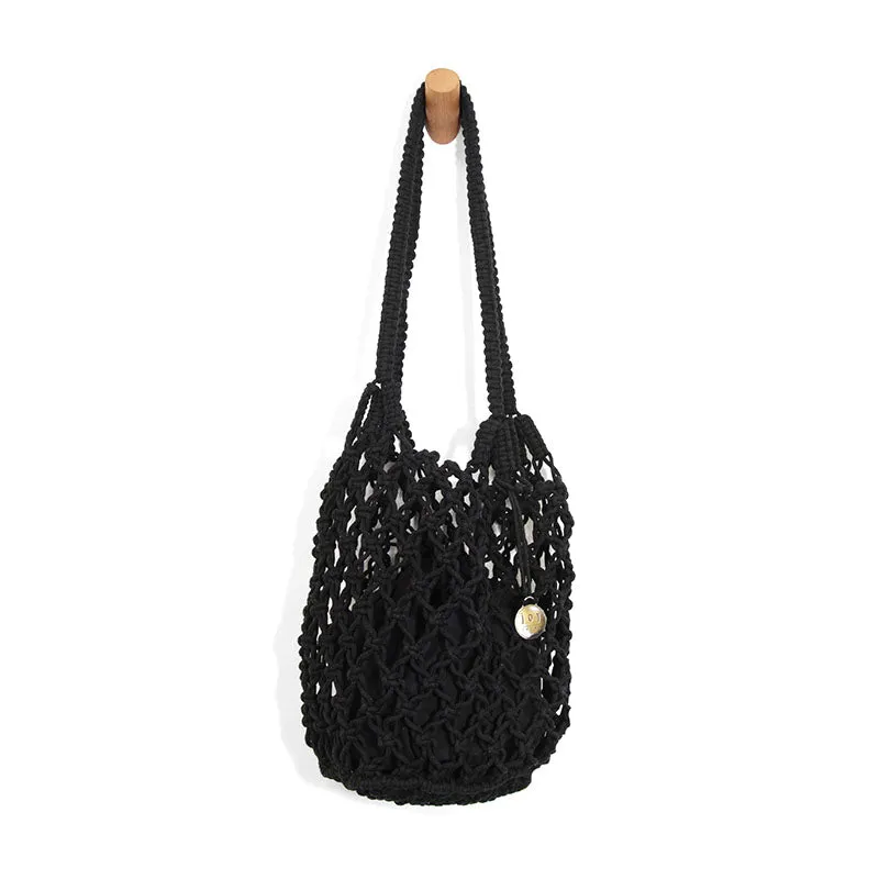 Birdie Macrame Crossbody Tote