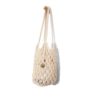 Birdie Macrame Crossbody Tote