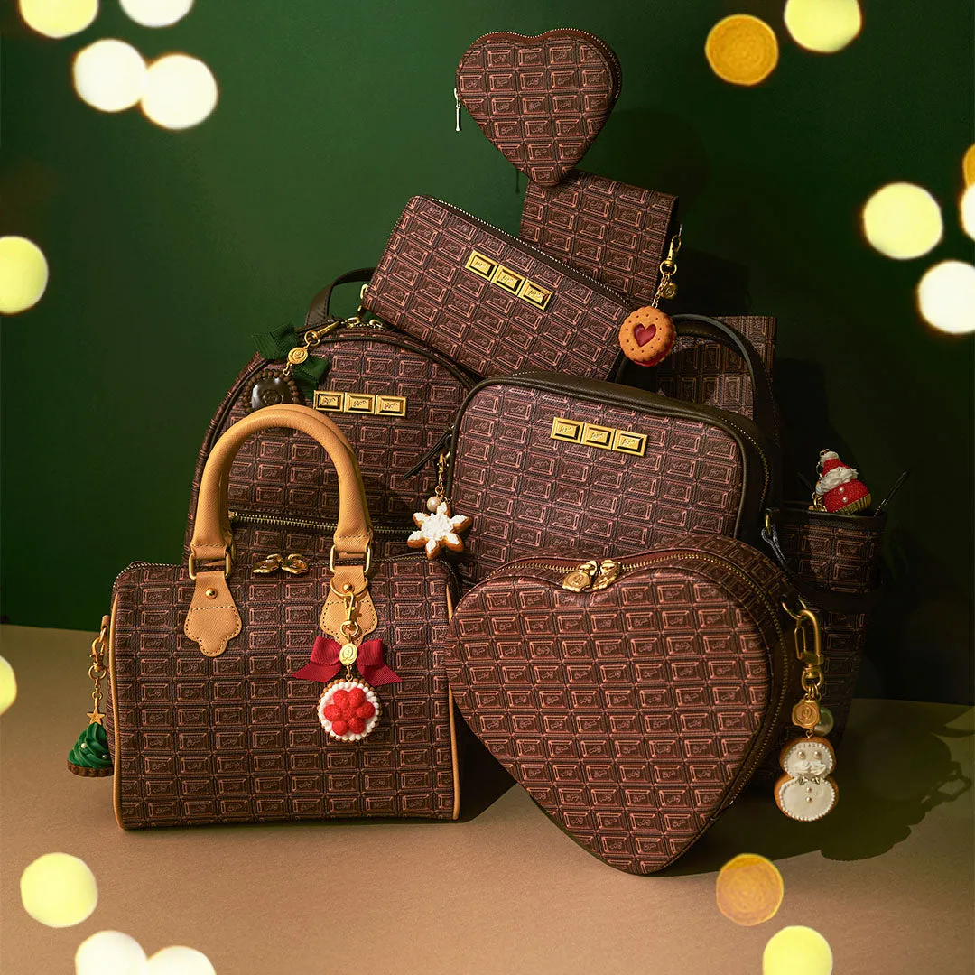 Bitter Chocolate Leather Flap Short Wallet【Japan Jewelry】