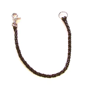 BLC-C  Braided Leather Key Chain- Brown