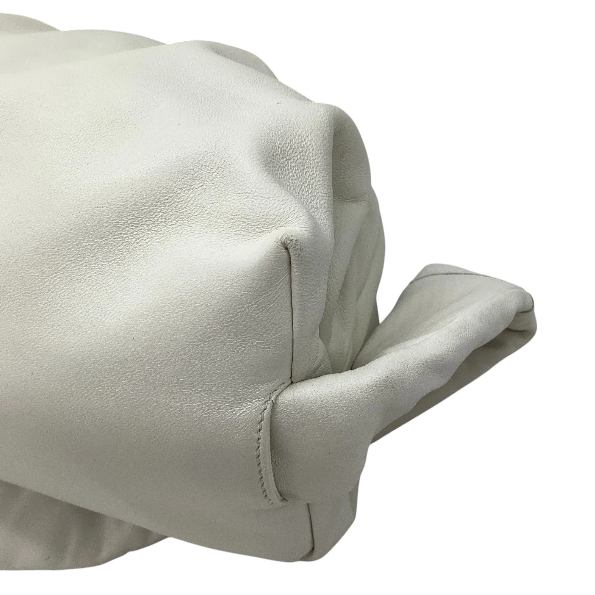 Bottega Veneta Ivory Leather Pouch Body Bag
