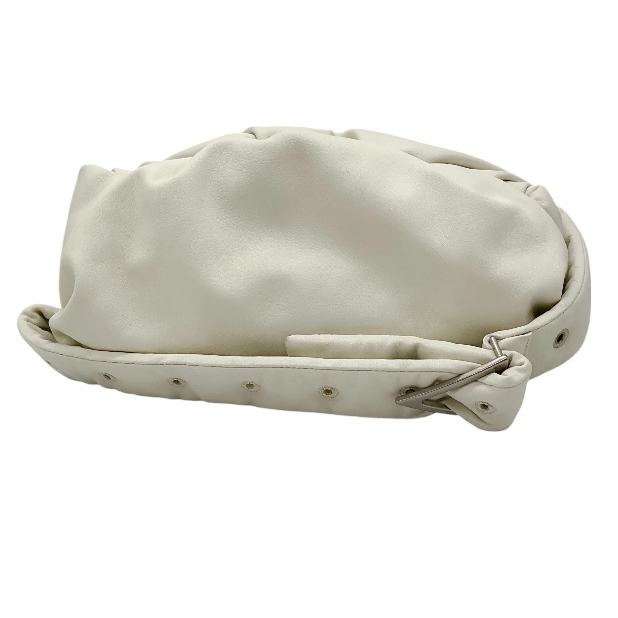 Bottega Veneta Ivory Leather Pouch Body Bag