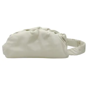 Bottega Veneta Ivory Leather Pouch Body Bag