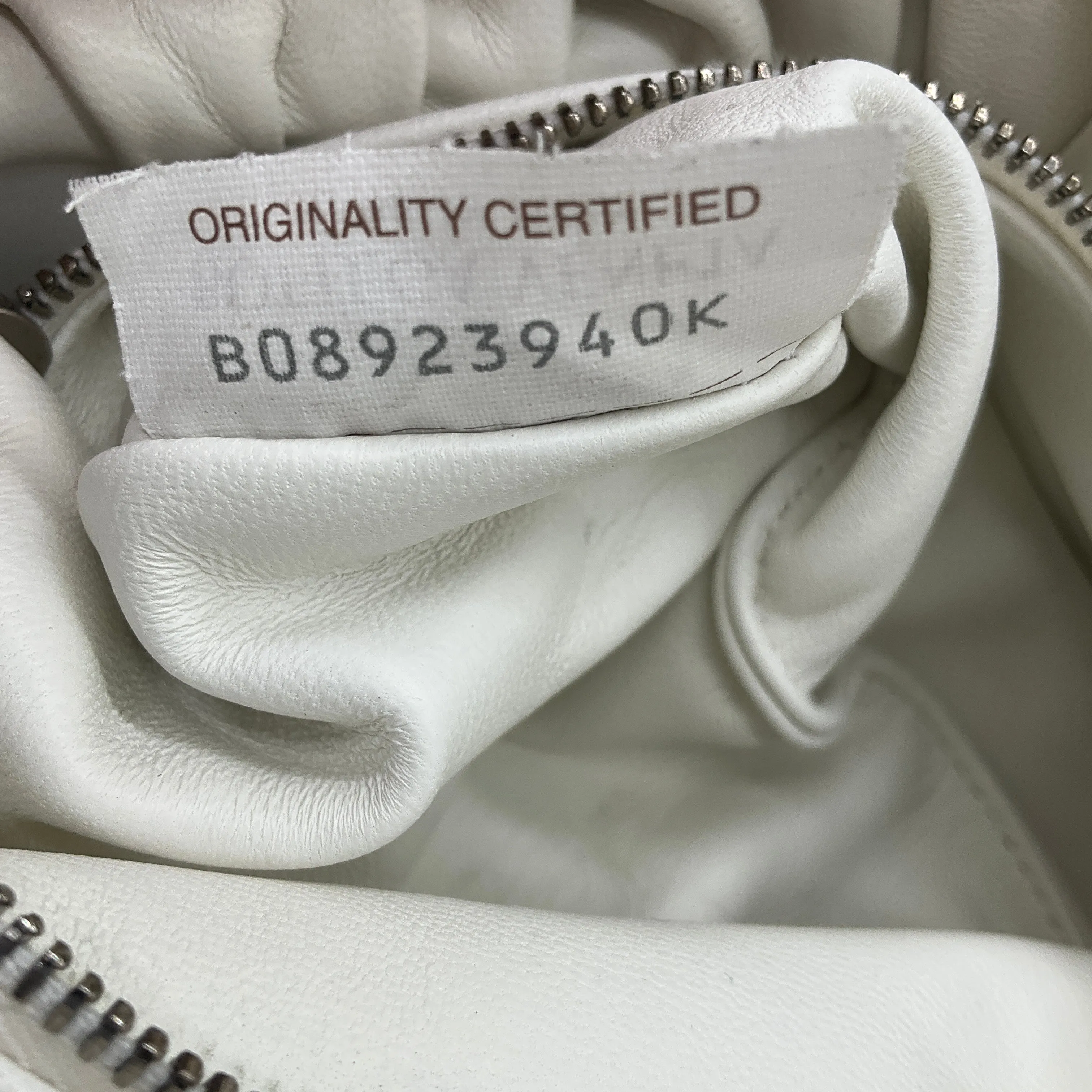 Bottega Veneta Ivory Leather Pouch Body Bag