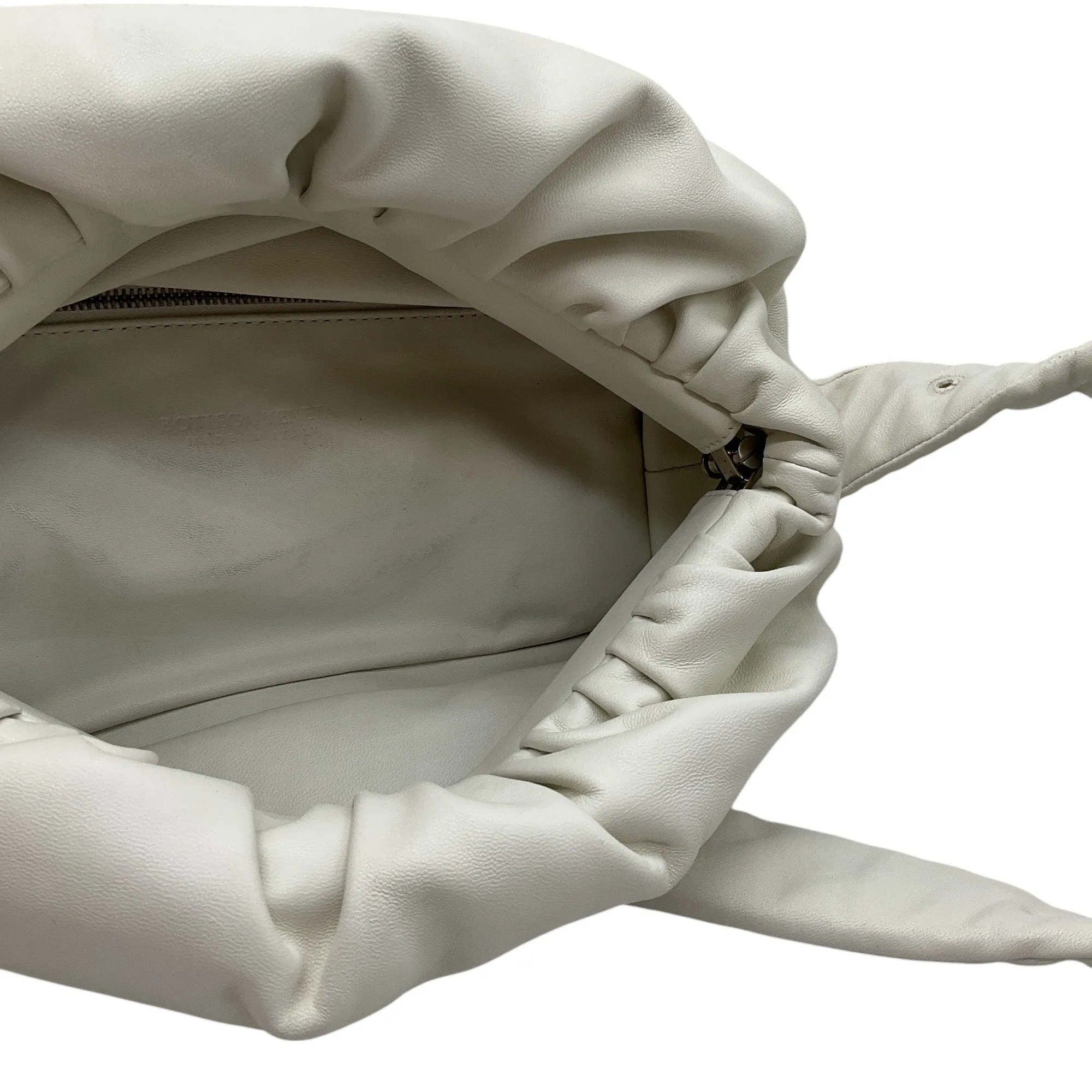 Bottega Veneta Ivory Leather Pouch Body Bag