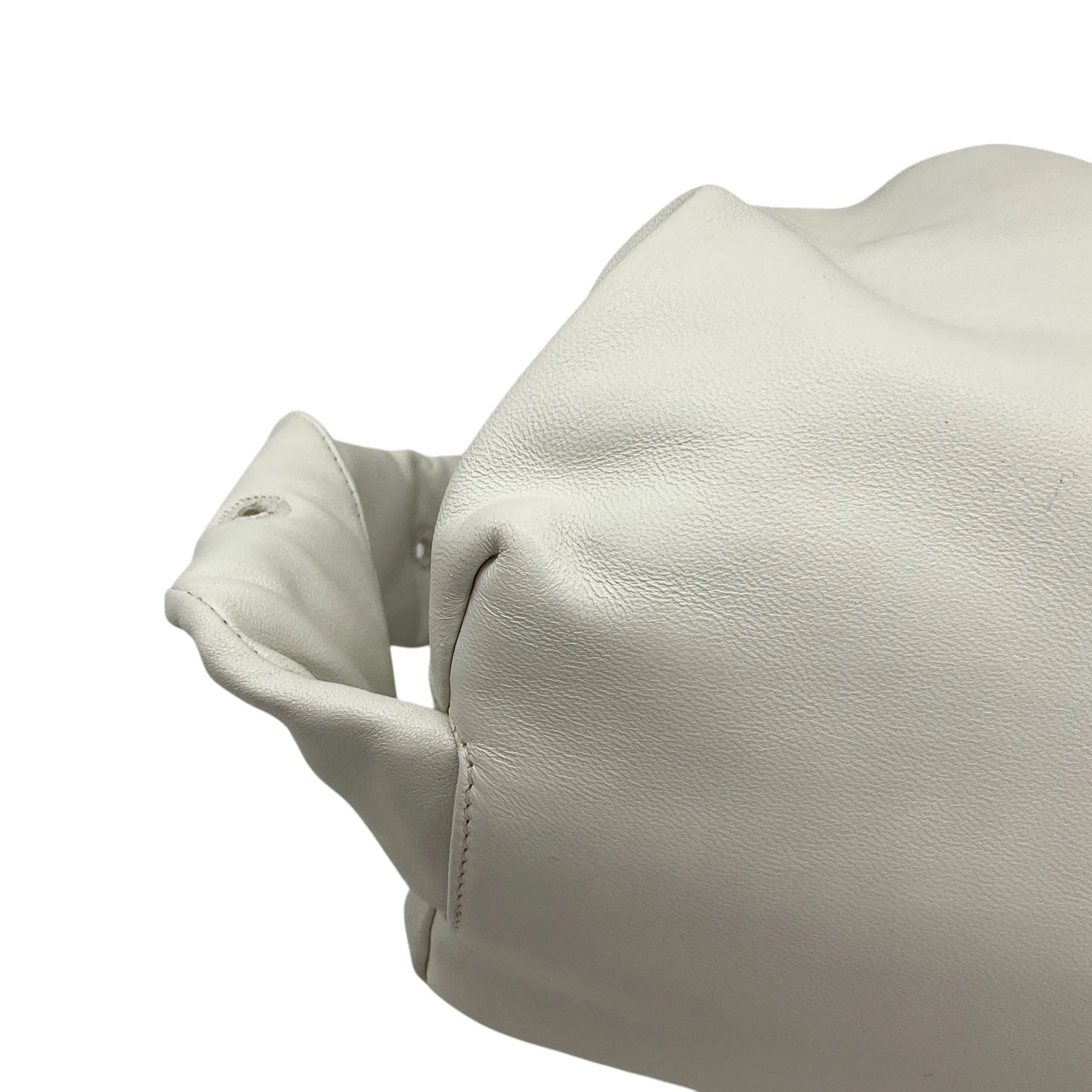 Bottega Veneta Ivory Leather Pouch Body Bag
