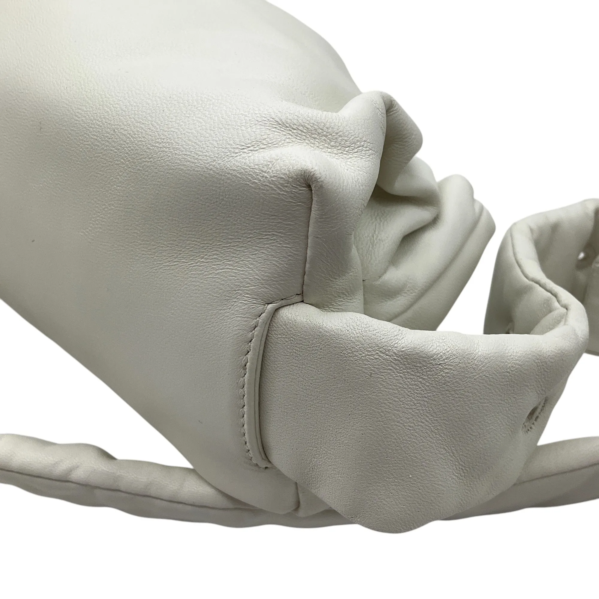 Bottega Veneta Ivory Leather Pouch Body Bag