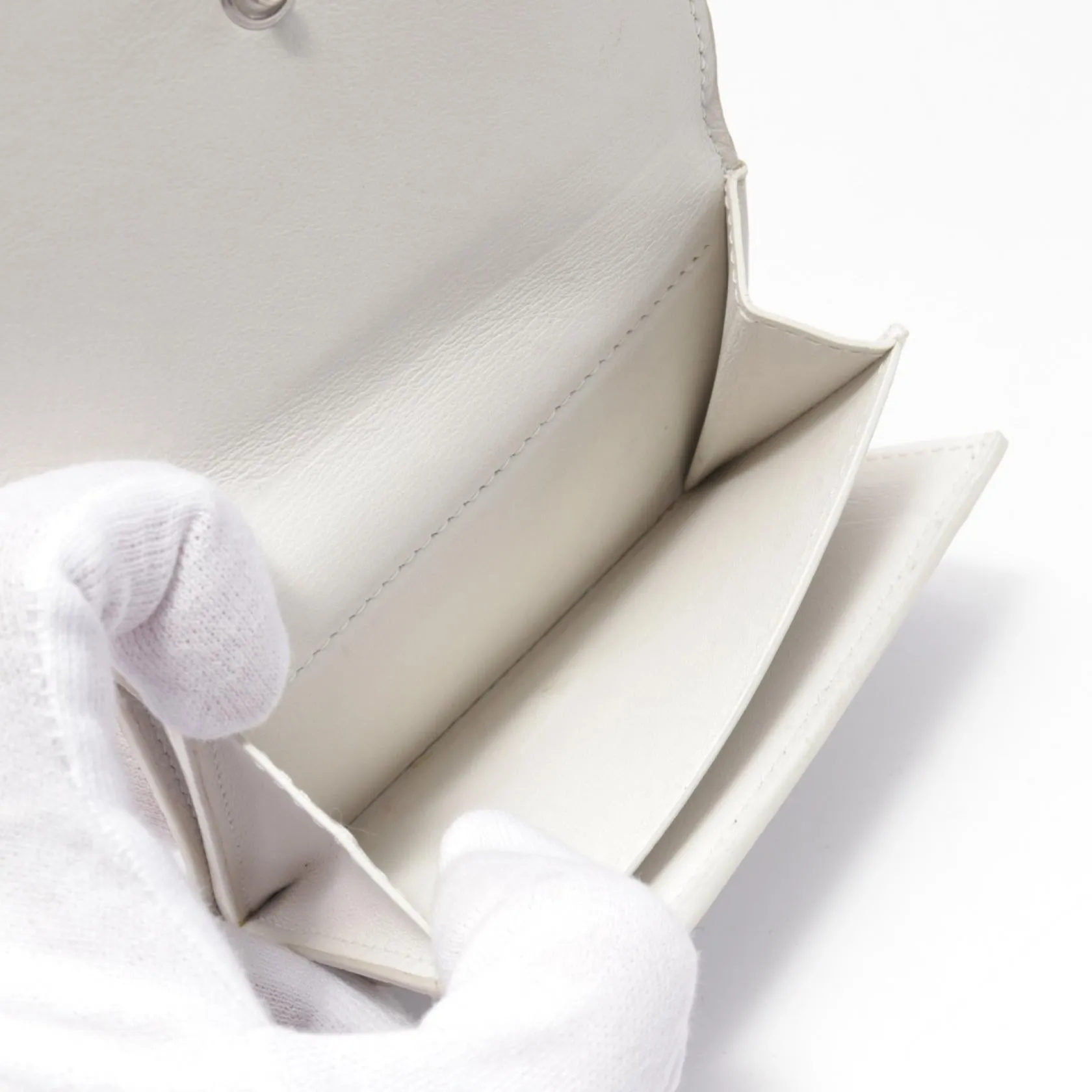 Bottega Veneta Leather Intrecciato Trifold Wallet