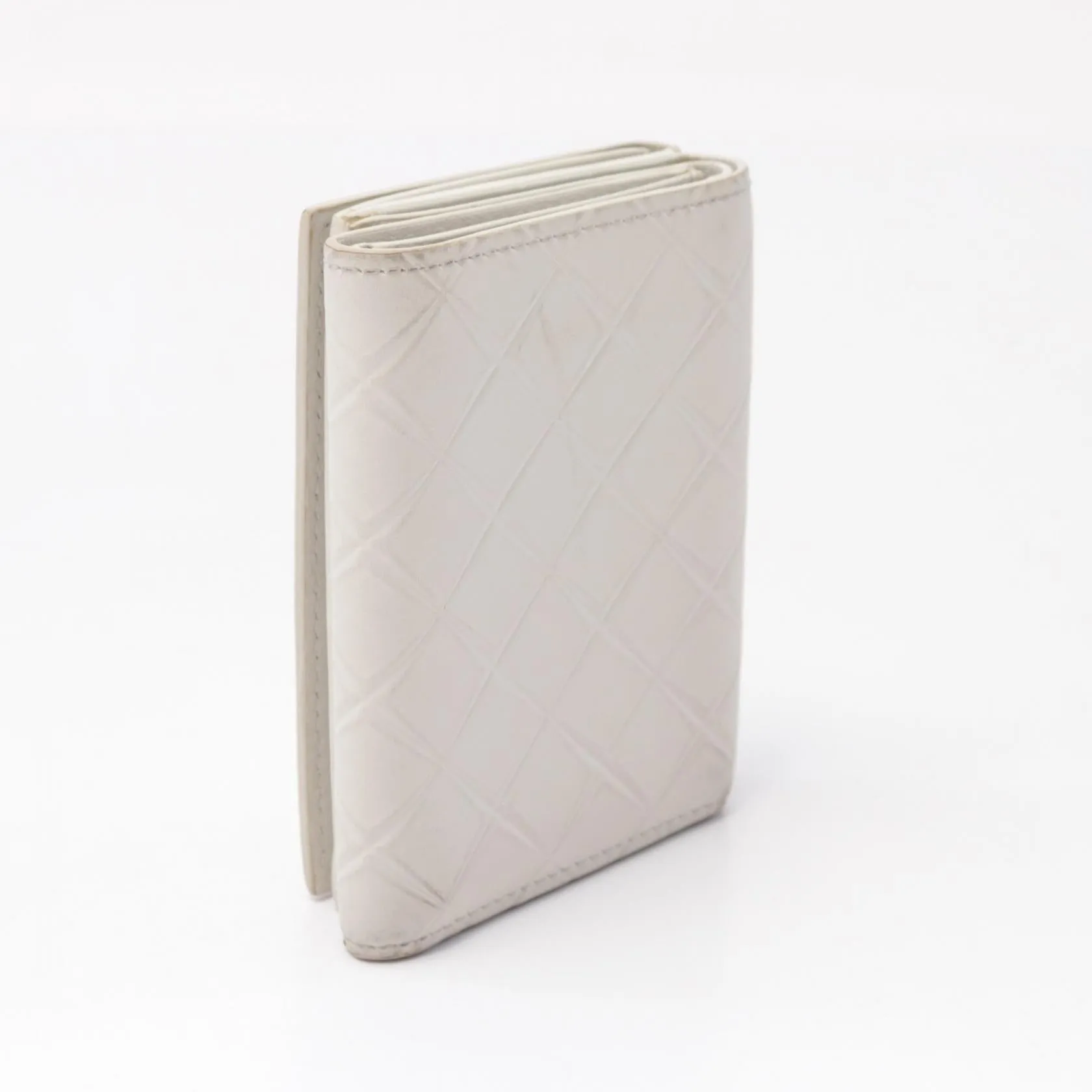 Bottega Veneta Leather Intrecciato Trifold Wallet
