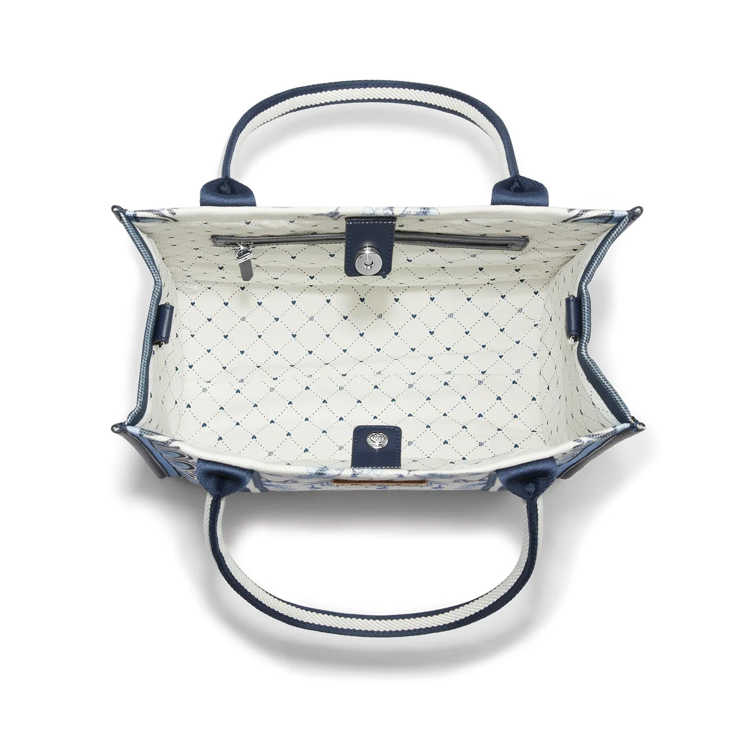 Brighton Indigo Song Bird Canvas Carryall