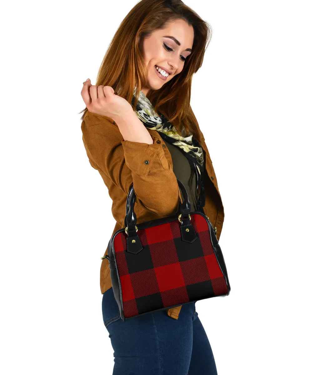 Buffalo Plaid Hand Bags Black With White or Red