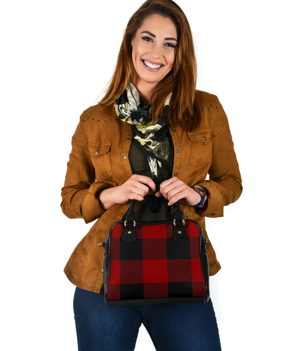 Buffalo Plaid Hand Bags Black With White or Red