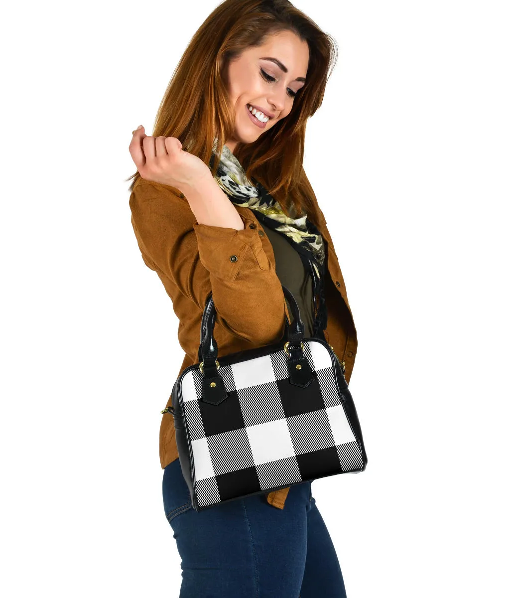Buffalo Plaid Hand Bags Black With White or Red