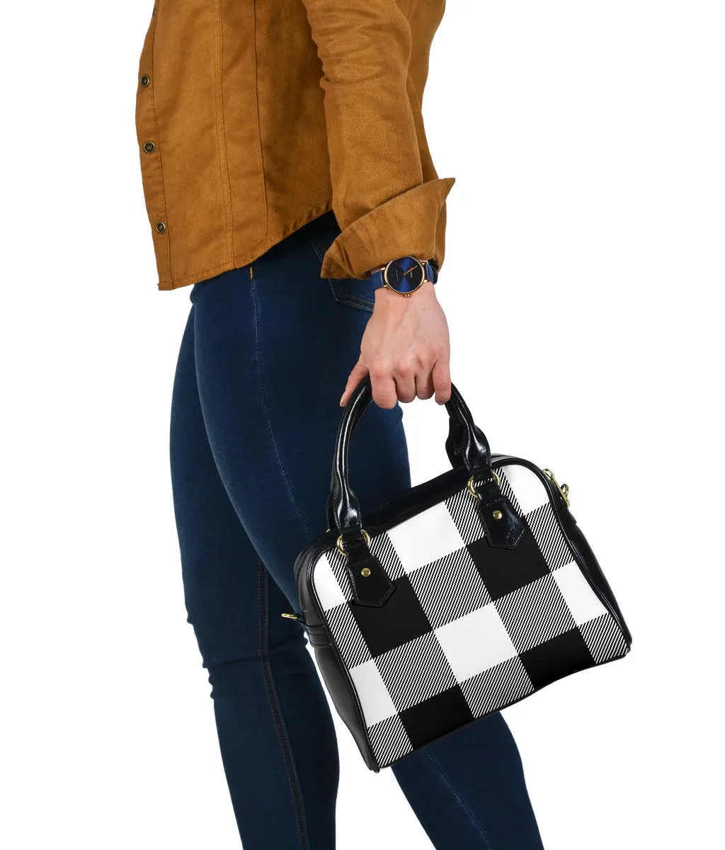 Buffalo Plaid Hand Bags Black With White or Red