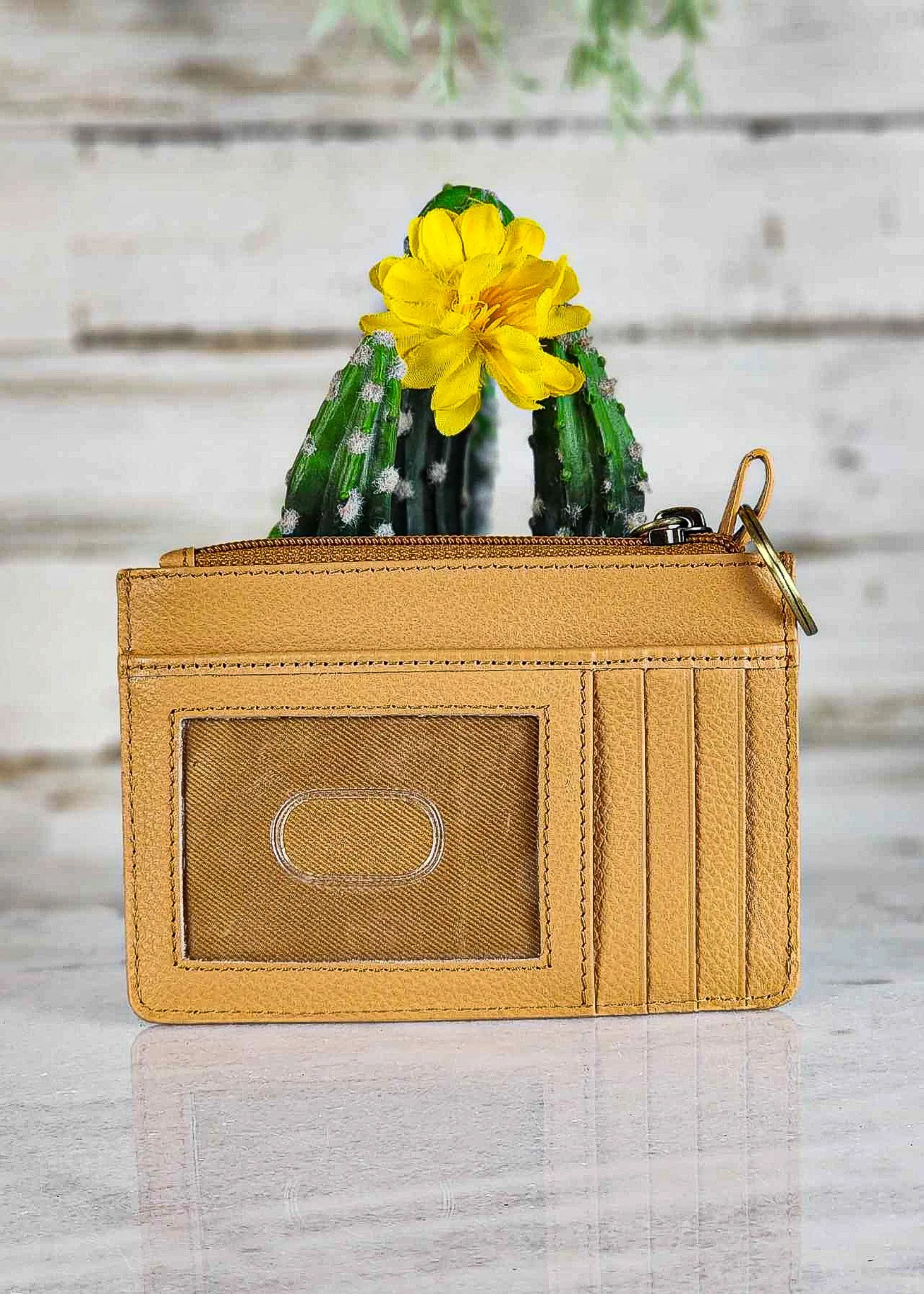 Cactus Plains Hand-Tooled Card Holder