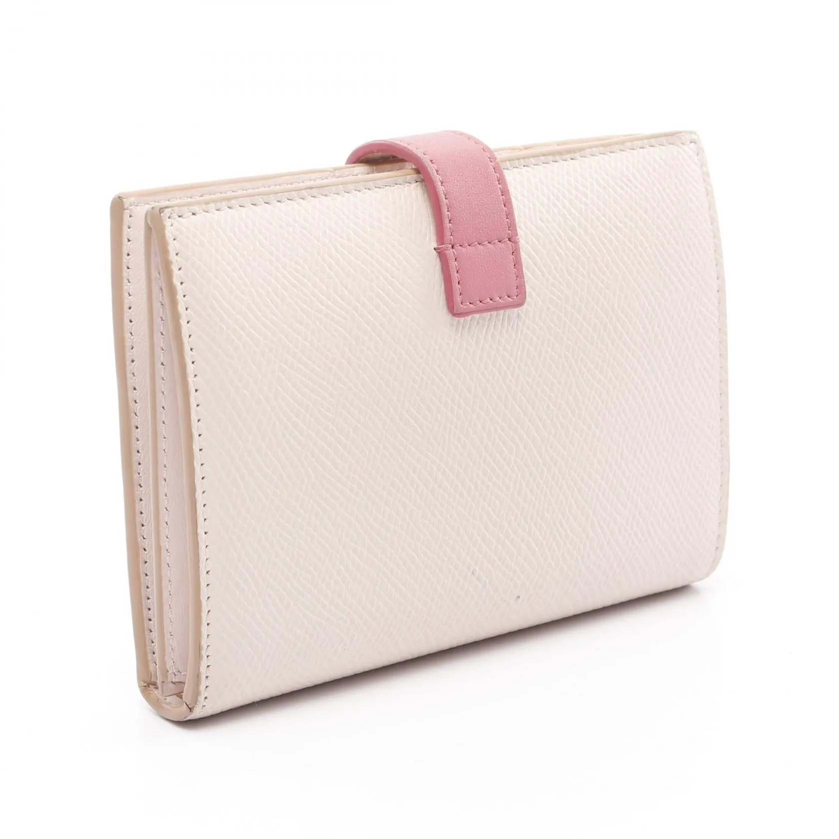 Celine Medium Strap Leather Wallet Pink
