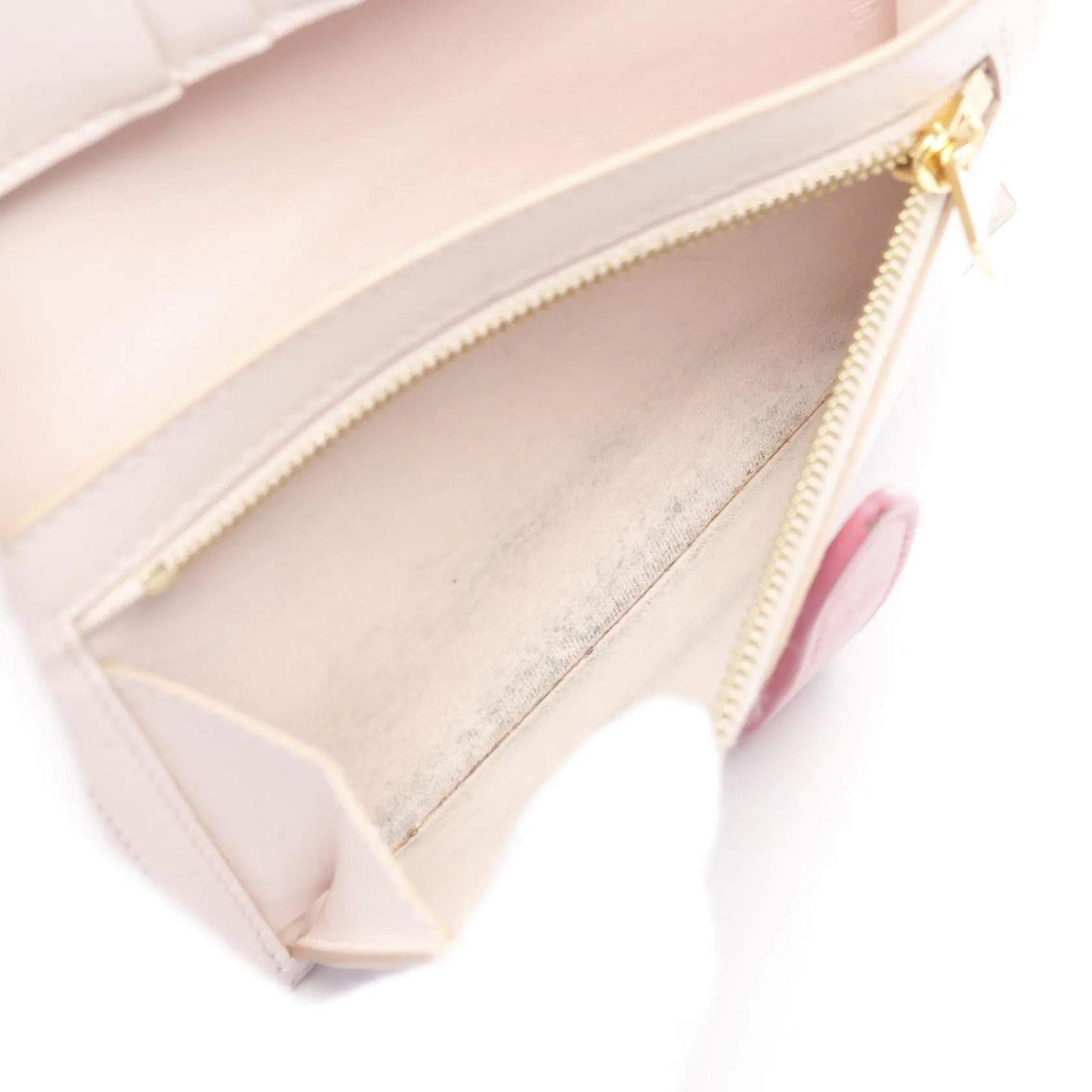 Celine Medium Strap Leather Wallet Pink