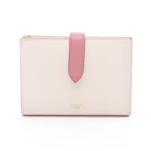 Celine Medium Strap Leather Wallet Pink