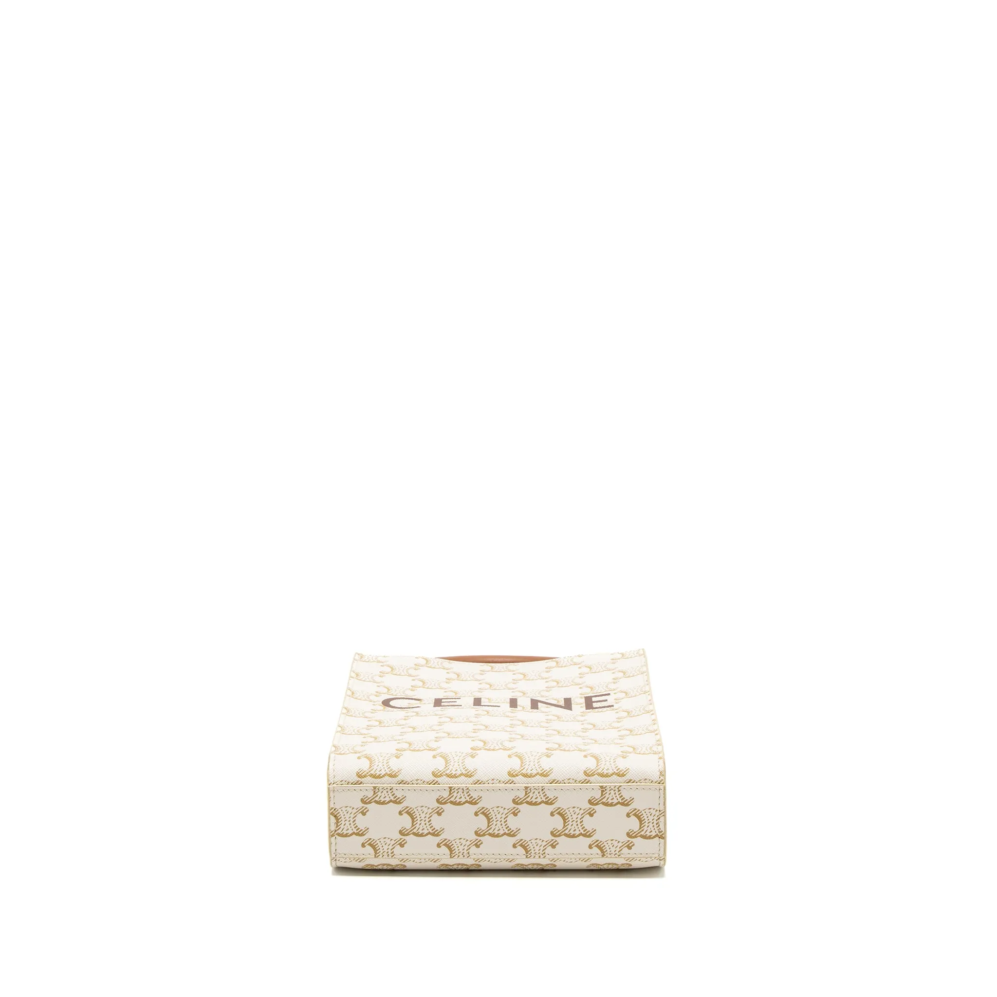 Celine Mini Vertical Caban Triomphe Canvas/Calfskin GHW