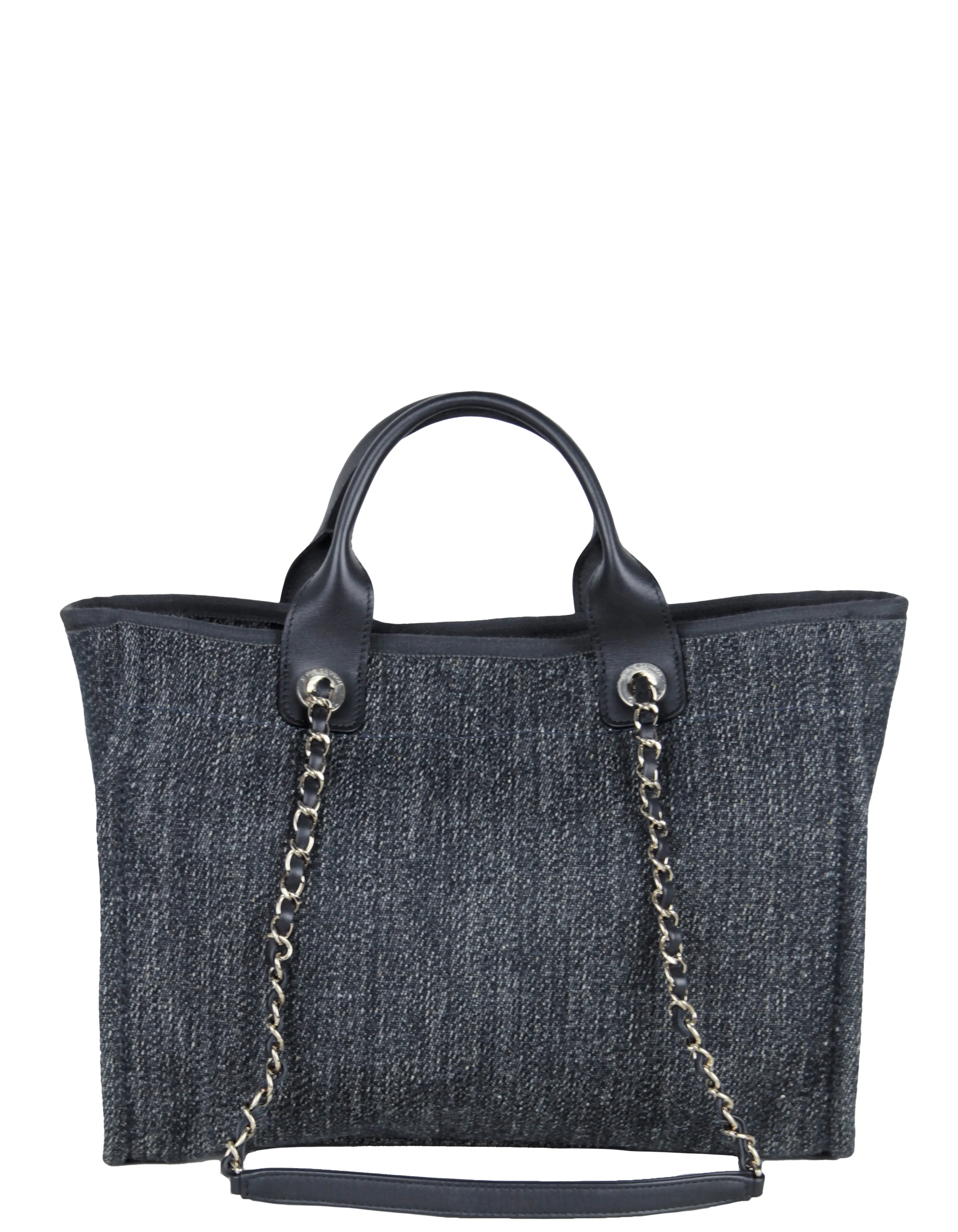 Chanel Mixed Fibers Small Deauville Tote Bag