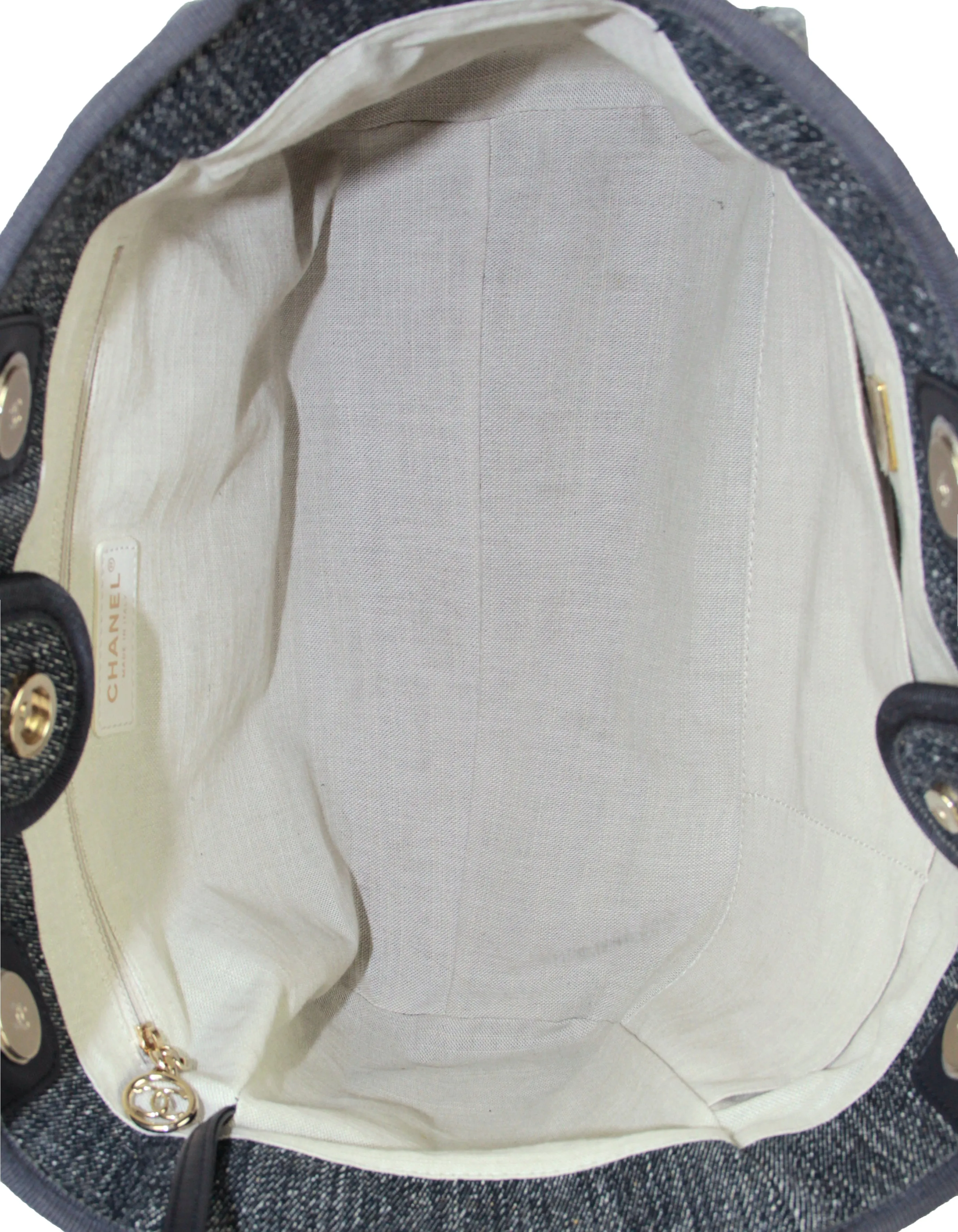 Chanel Mixed Fibers Small Deauville Tote Bag