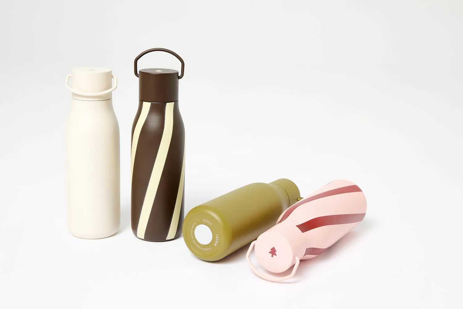 Circus Bottle Striped Peach
