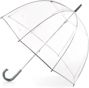 Clear Bubble Umbrella – Transparent Dome Coverage – Large Windproof and Rainproof Canopy – Ideal for Weddings, Proms or Everyday Protection, Clear