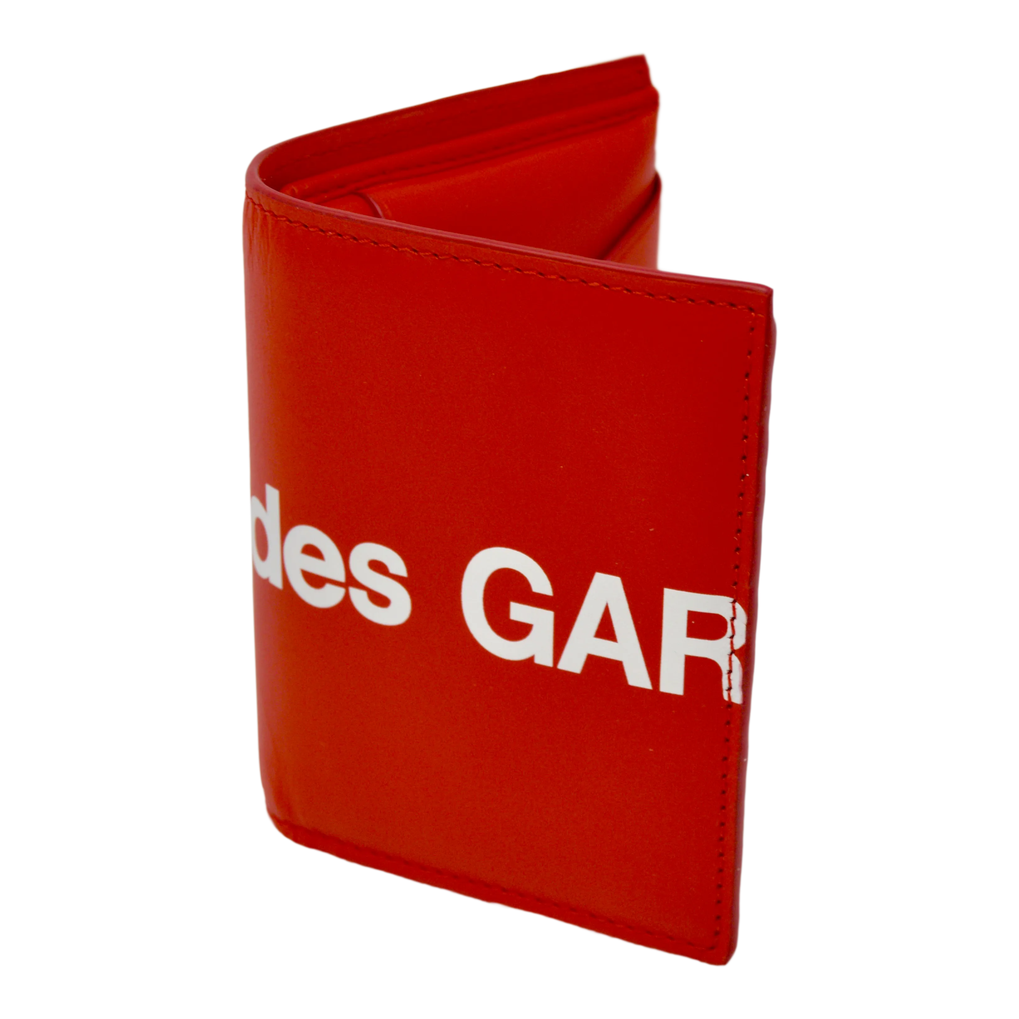 Comme des Garçons Huge Logo Folded Small Wallet (Red)