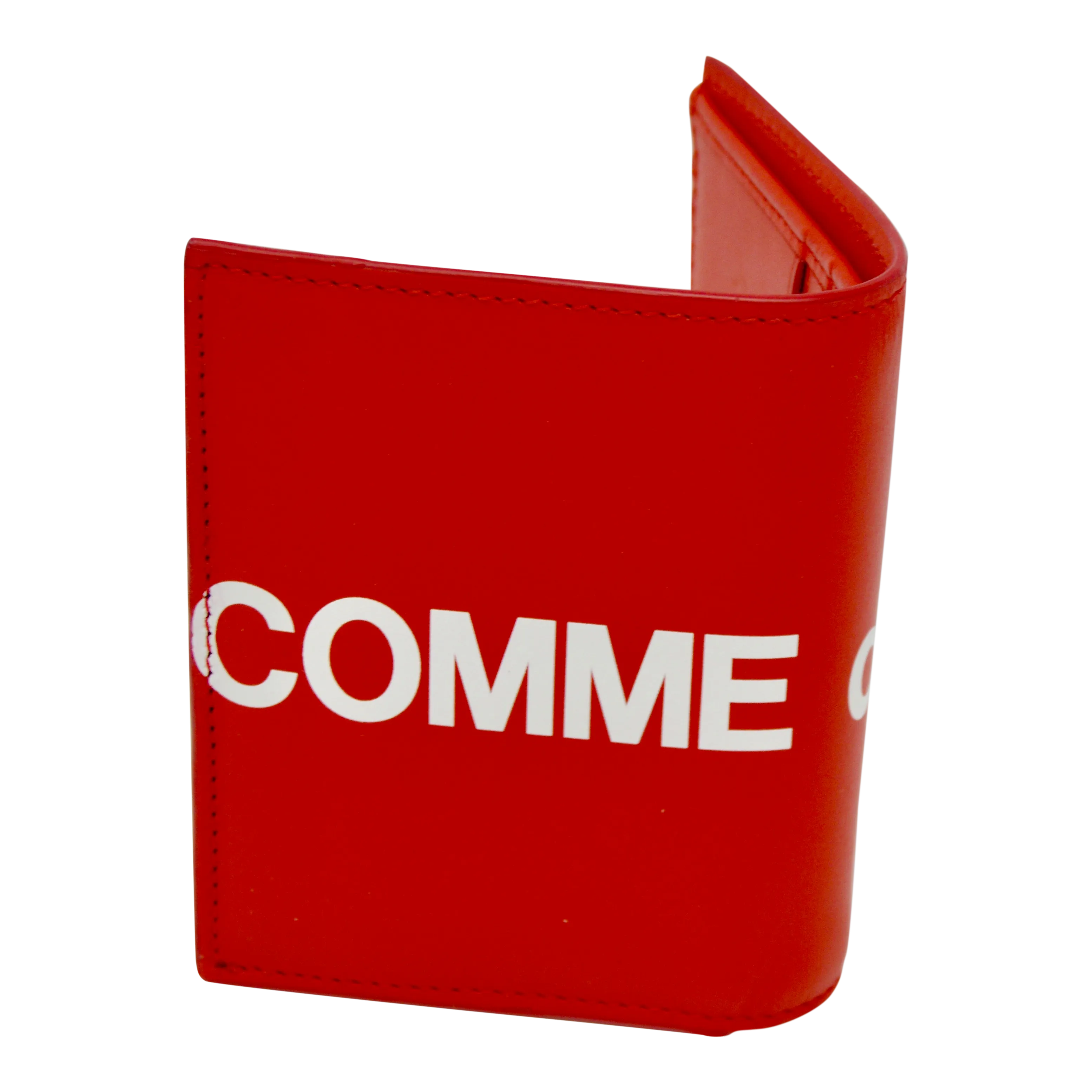 Comme des Garçons Huge Logo Folded Small Wallet (Red)